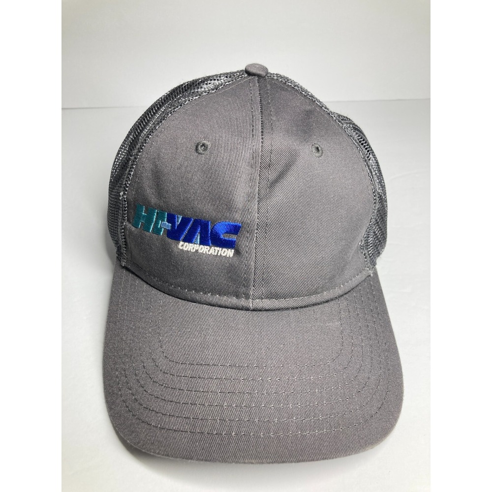 Hi-Vac Corporation Cap Hat Gray‎  Adjustable Snapback Embroidered Environmental